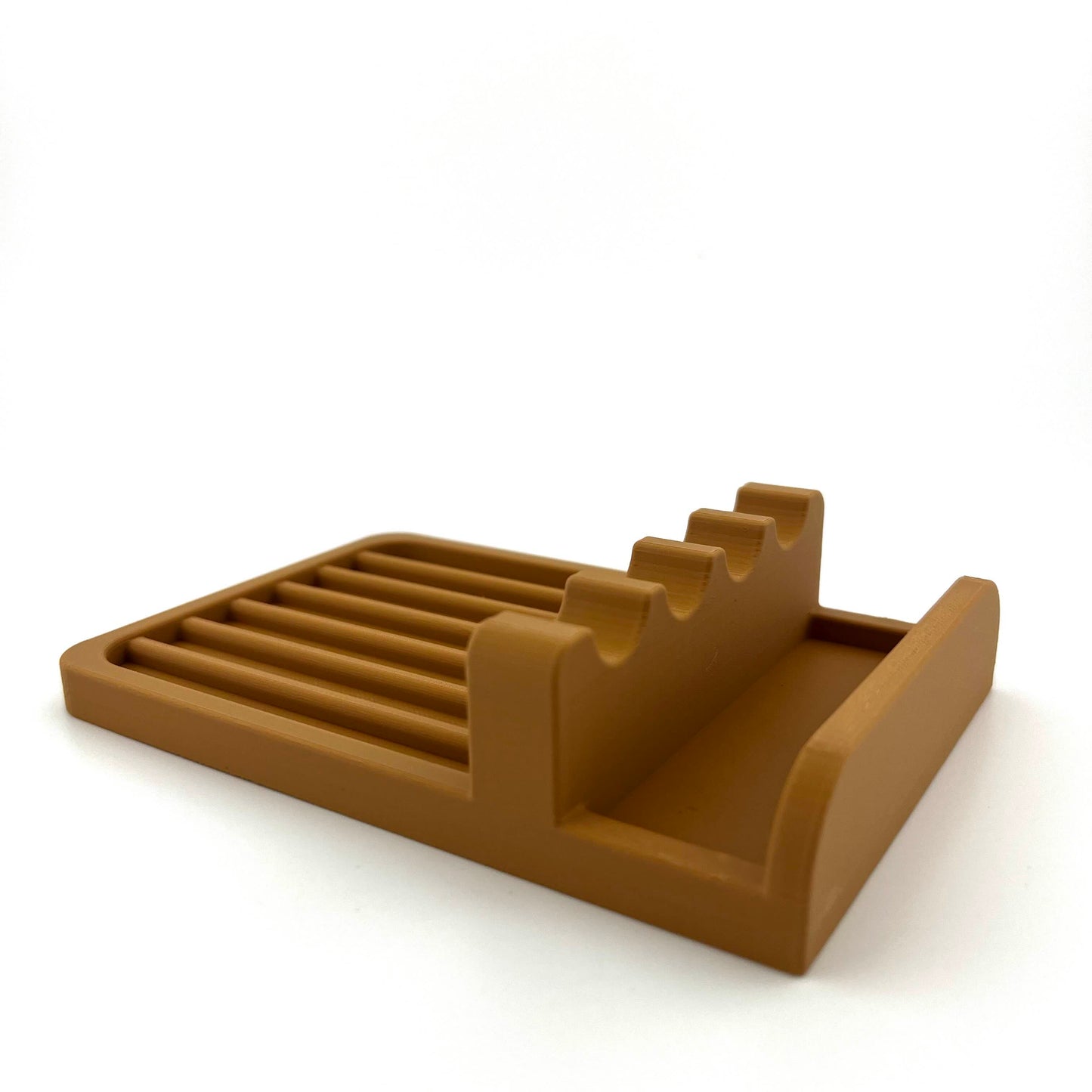 Suport pentru tacâmuri anti-murdărie în timpul gătitului, plastic biodegradabil premium, culoare lemn deschis