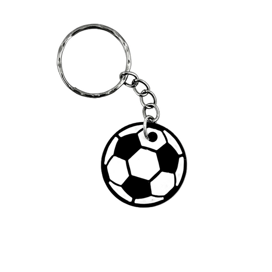 Breloc cu minge de fotbal, accesoriu pentru fani, ideal pentru rucsac sau chei